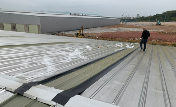 江海厂房屋面防水维修案例